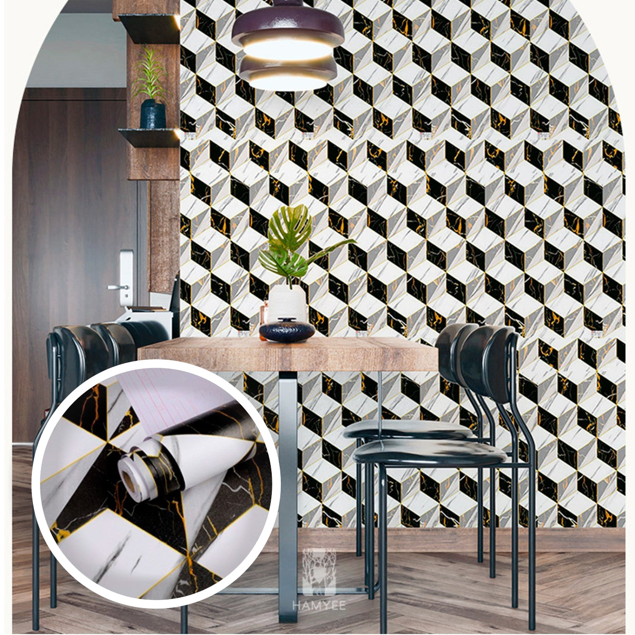 Papel Tapiz Adhesivo 3D