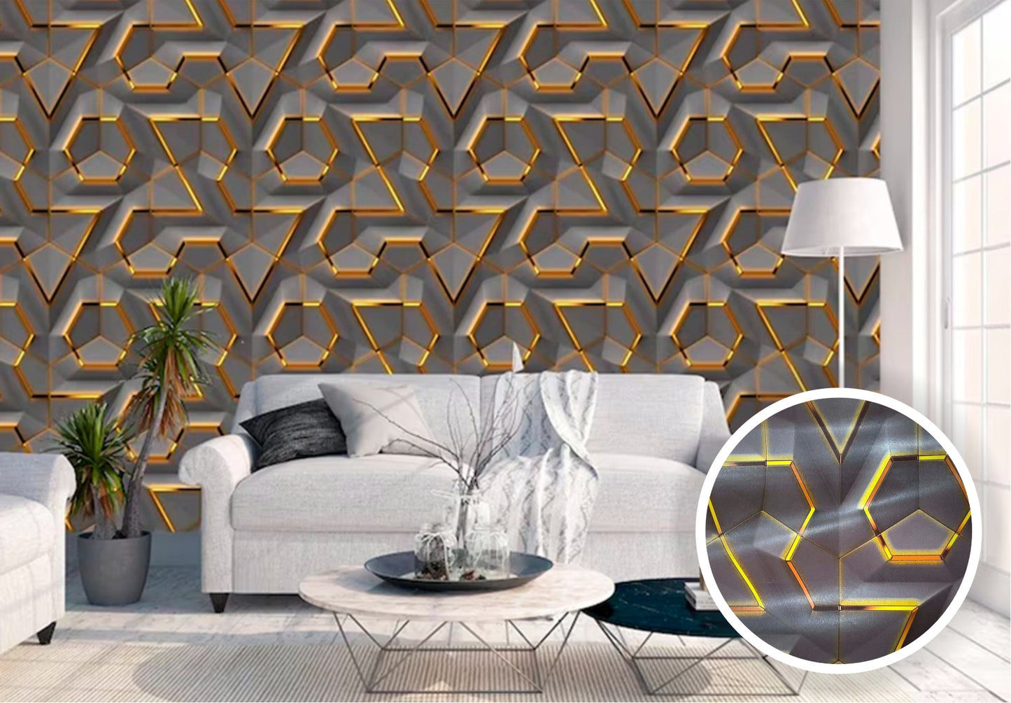 Papel Tapiz Adhesivo 3D