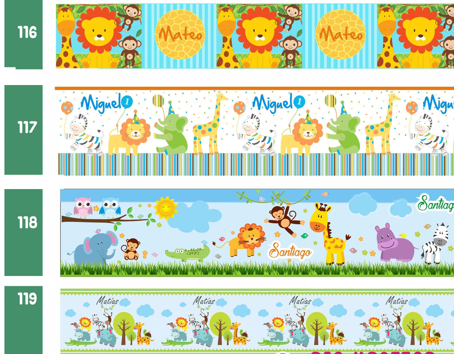 Cenefa infantil adhesiva para niños