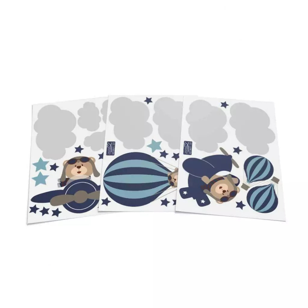 Conjunto de oso de aviador azul marino