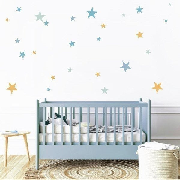 pegatinas de pared estrellas colores variados