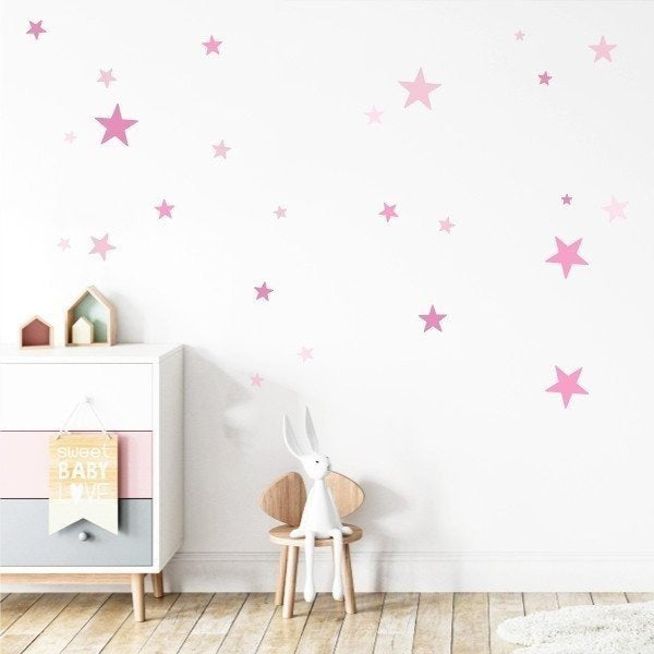 pegatinas de pared estrellas colores variados