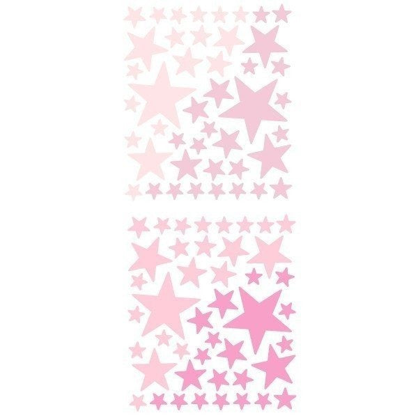 pegatinas de pared estrellas colores variados