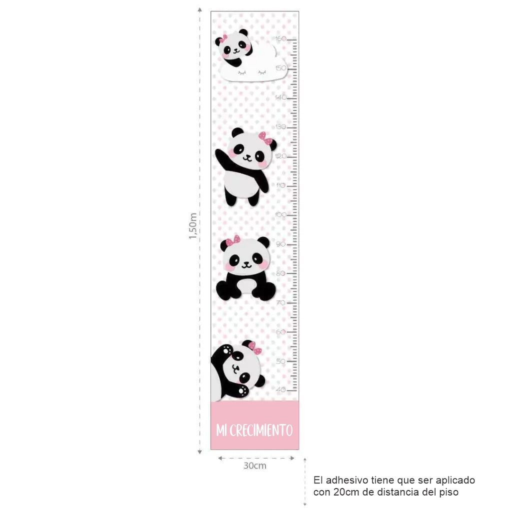 Combo de oso panda rosa