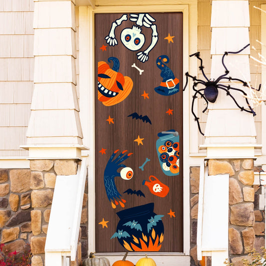 Vinilo para puerta Hallowen Encanto de Brujas