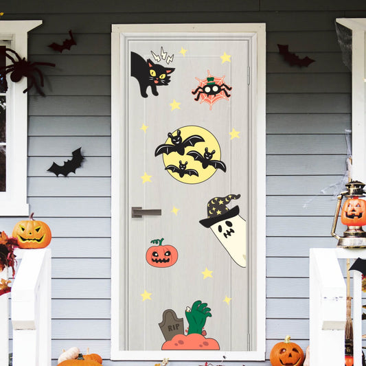 Vinilo para puerta Hallowen Cementerio de Aventuras