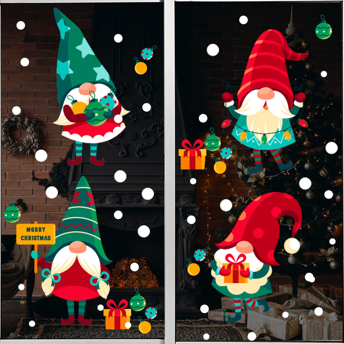 Vinil Electro estático para ventanas DUENDECITOS NAVIDEÑOS
