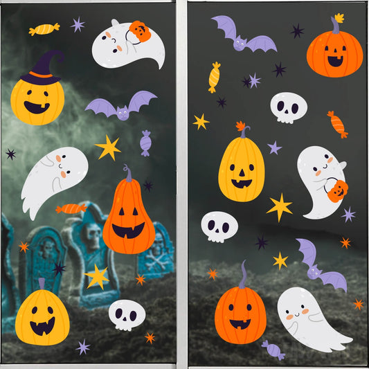 Vinil Electro estático para ventanas Noche de Halloween