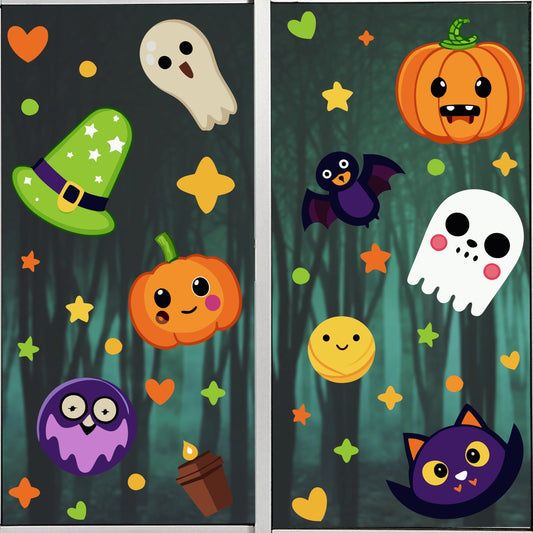 Vinil Electro estático para ventanas Halloween Tierno