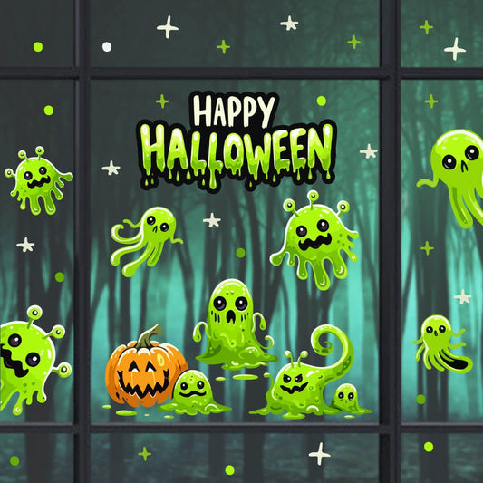 Vinil Electro estático para ventanas Slime Espeluznante