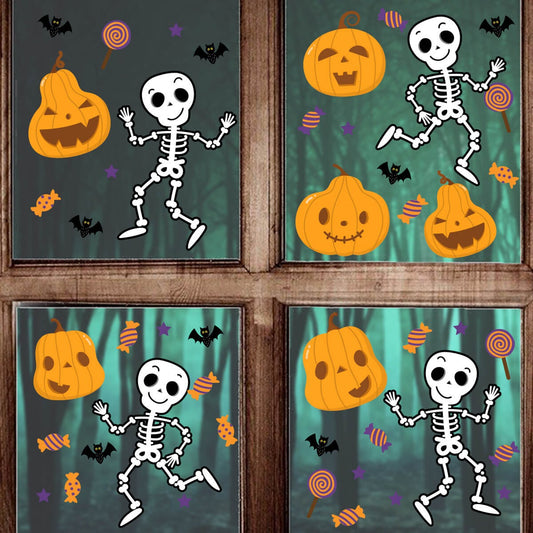 Vinil Electro estático para ventanas skeletos bailarines