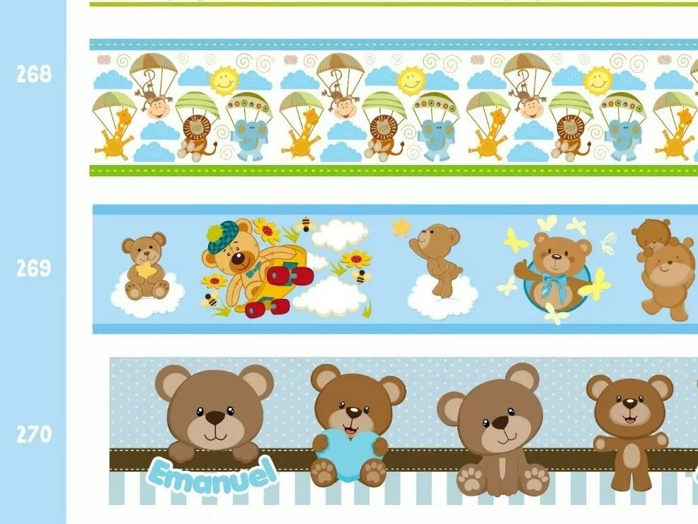 Cenefa infantil adhesiva para niños