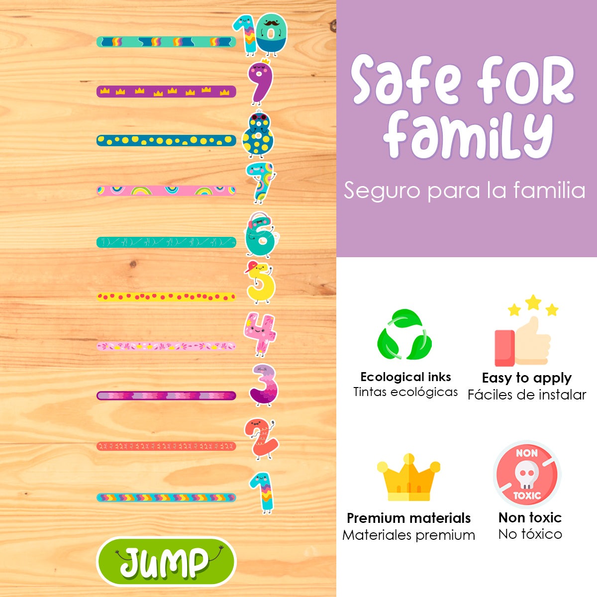 Calcomania Para pisos Salto