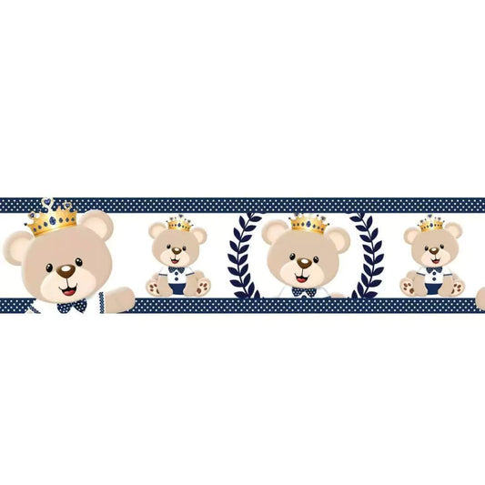 Cenefa infantil adhesiva Principe Oso