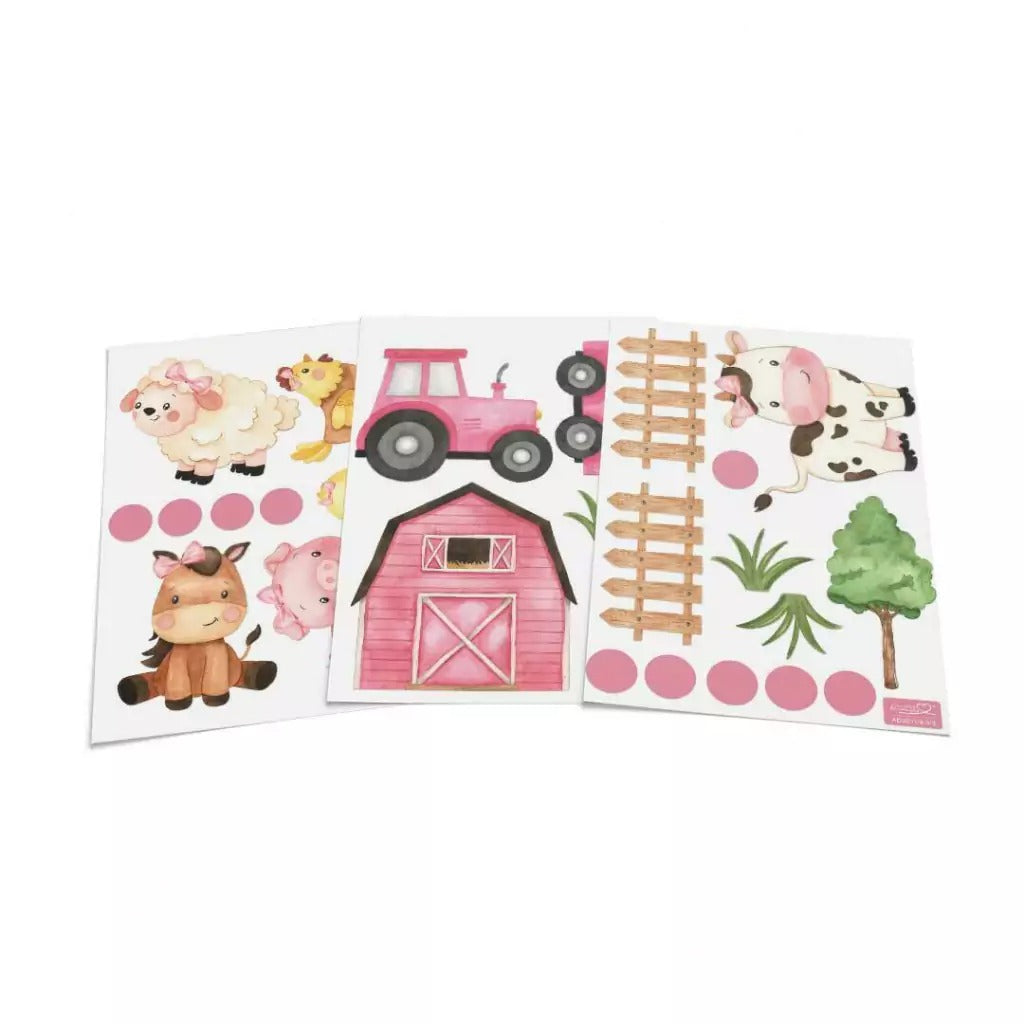 Combo granja rosa