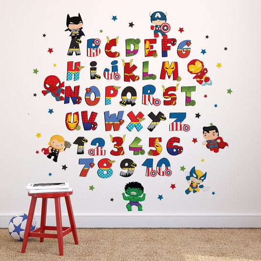 Abecedario Superheroes 2