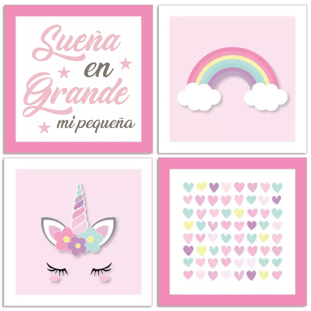 Combo de unicornio arcoiris