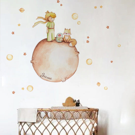 Vinilos decorativos Adhesivos infantiles de Pared el principito 1 niño (0040)