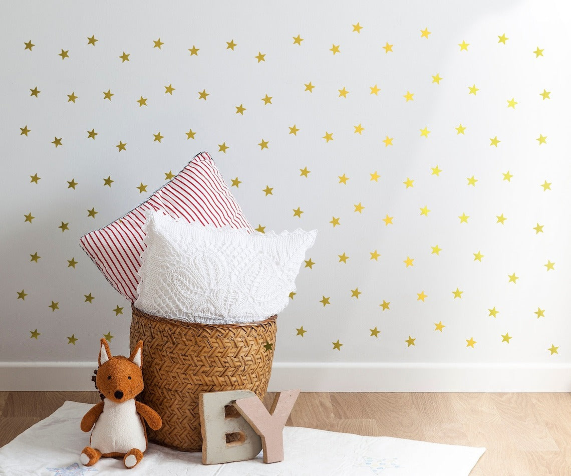 pegatinas de pared estrellas dorados