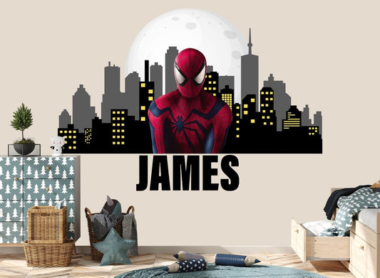 Vinilos decorativos Adhesivos infantiles de pared de spiderman modelo 13 niño