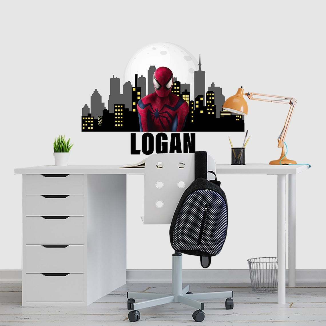 Vinilos decorativos Adhesivos infantiles de pared de spiderman modelo 13 niño