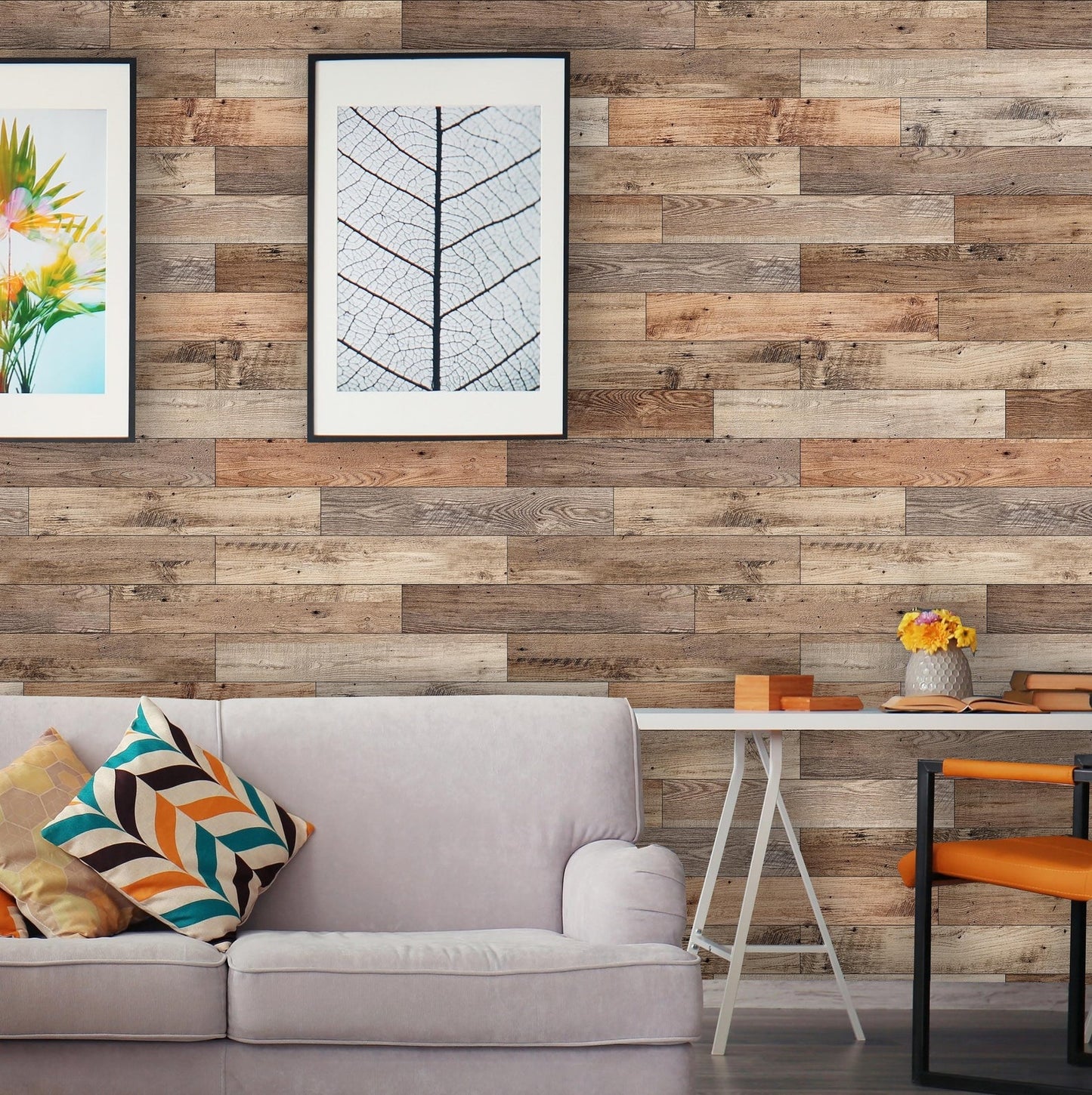 Papel para paredes Tablones de Madera