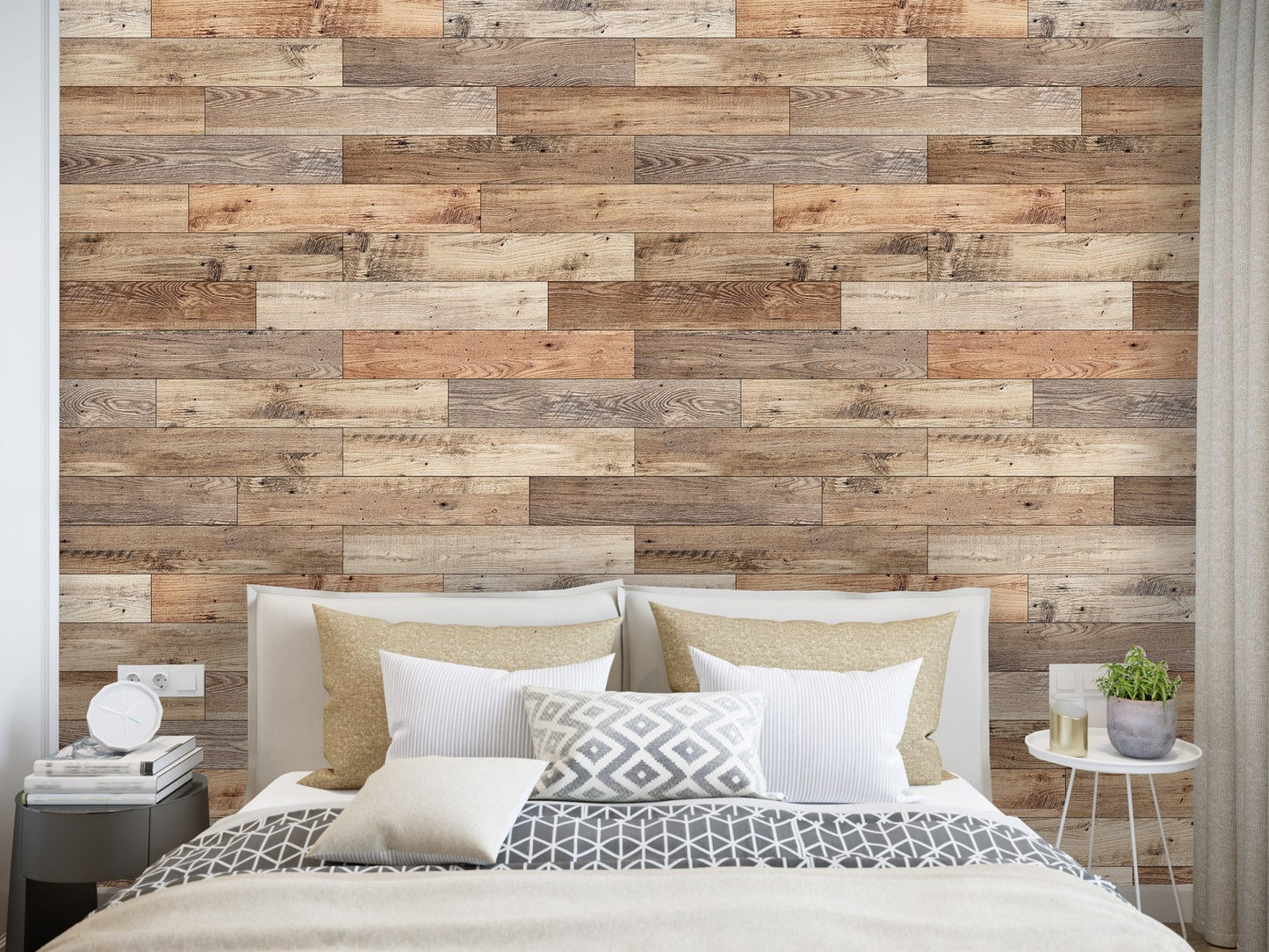 Papel para paredes Tablones de Madera