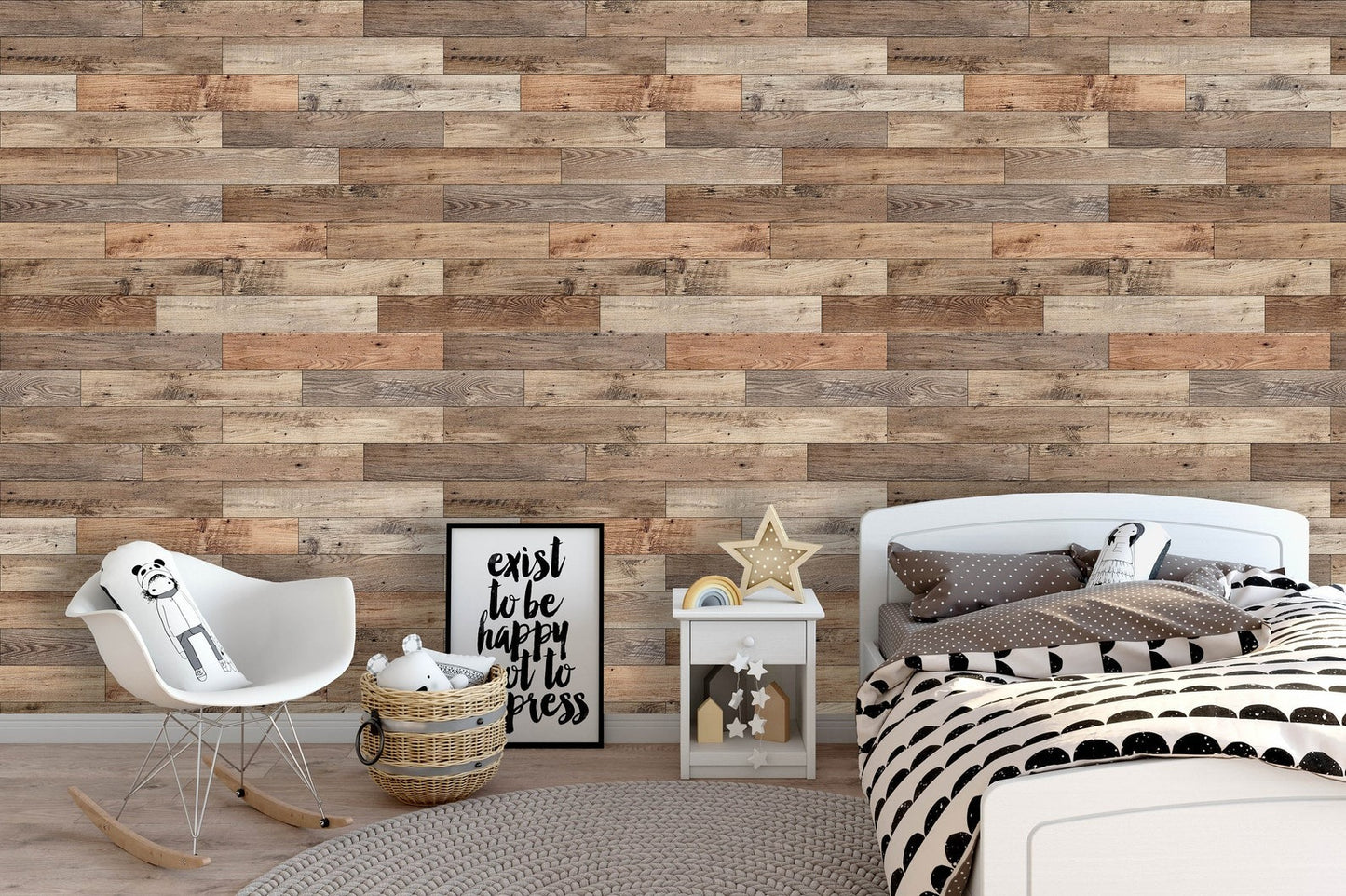 Papel para paredes Tablones de Madera