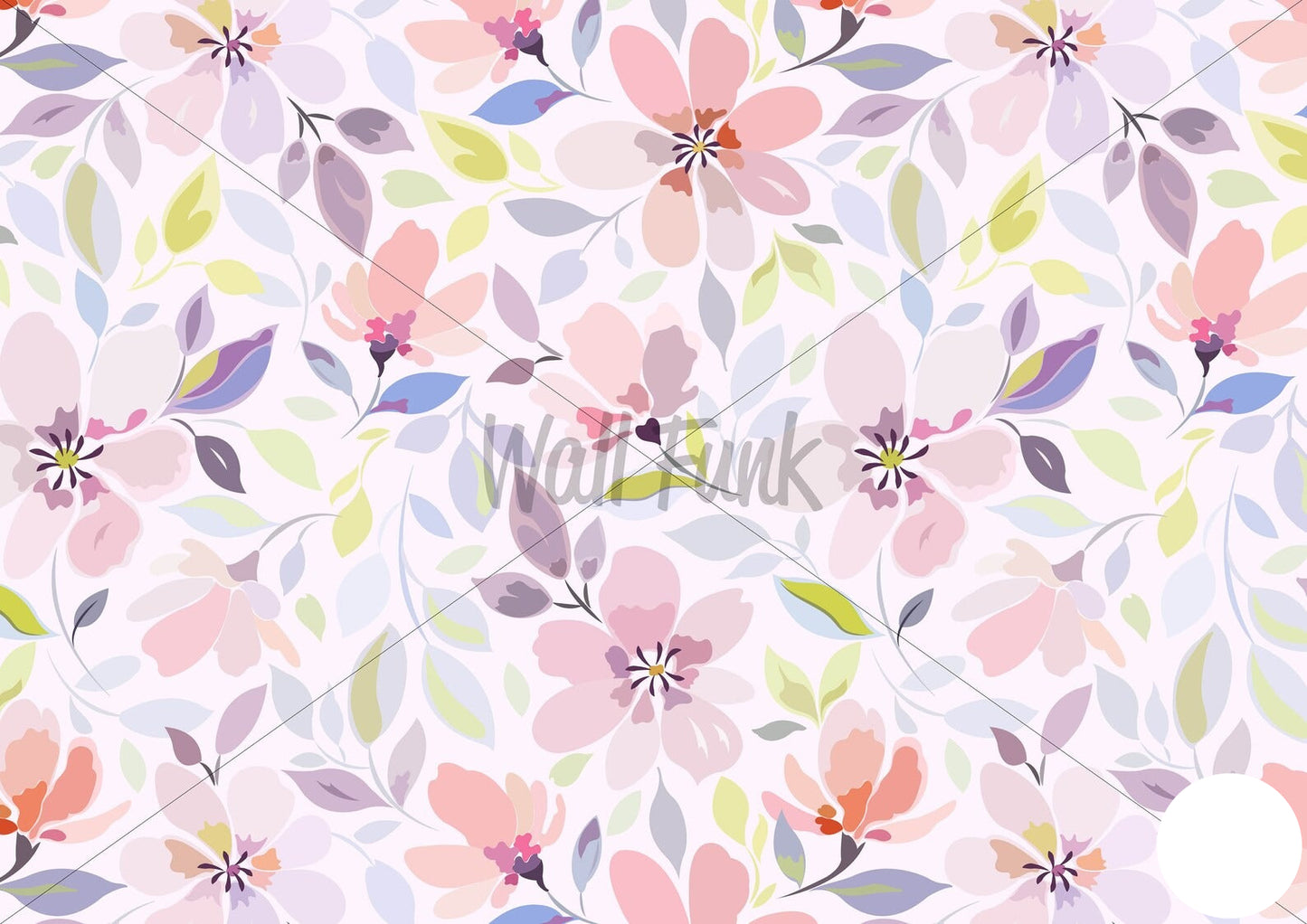 Papel para paredes Flores Mosaico 8