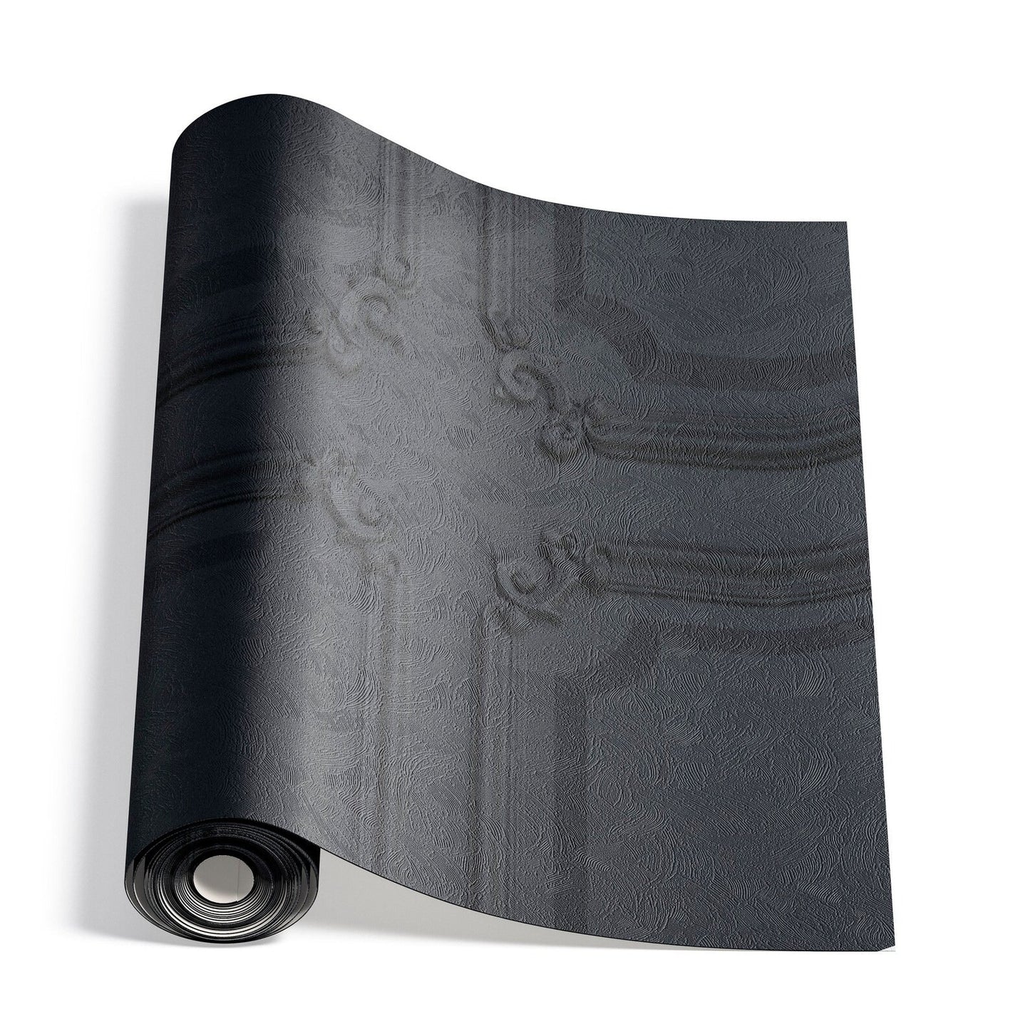 Papel para paredes Paneles de madera vintage negro