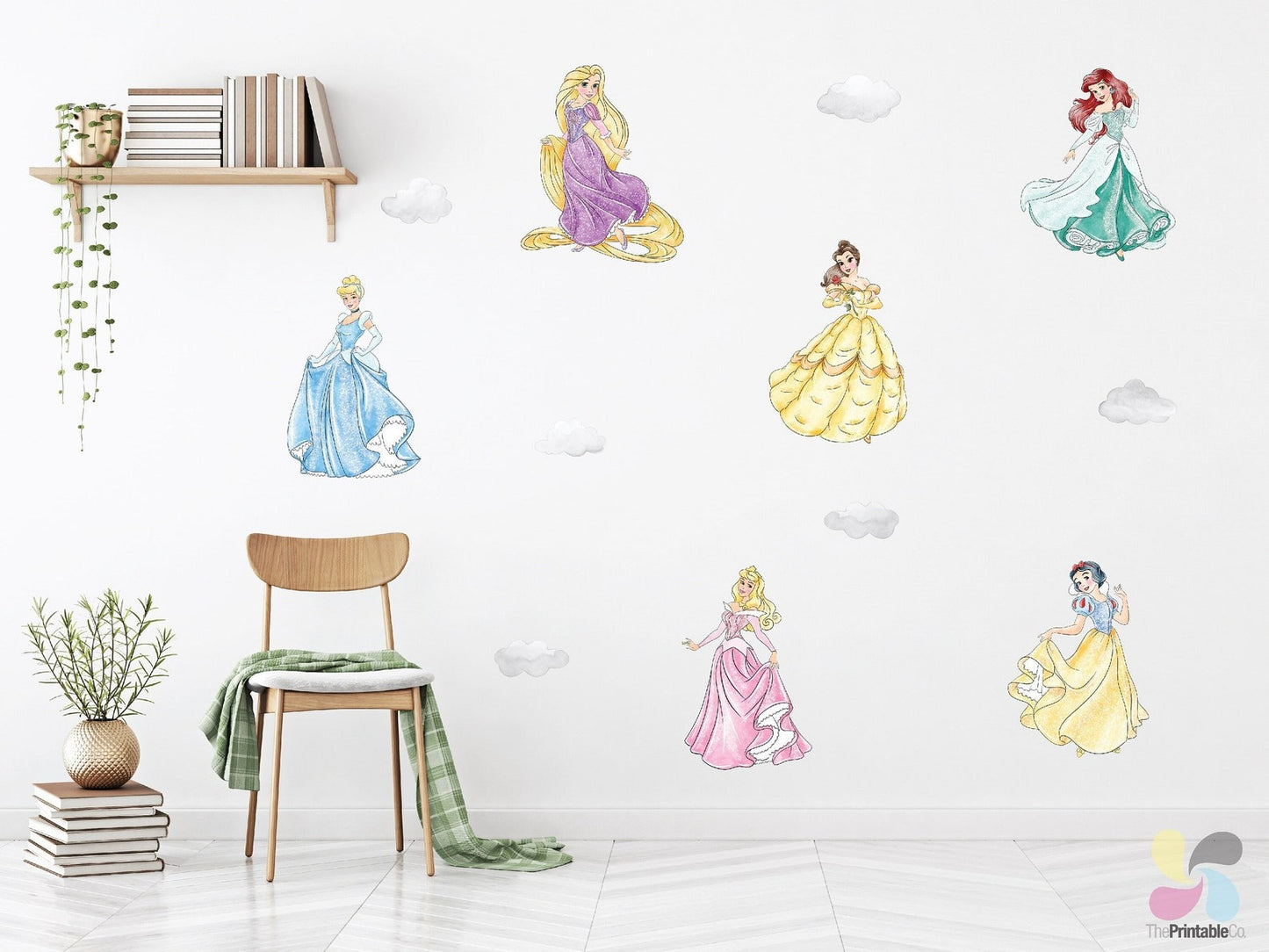 Vinilos decorativos Adhesivos infantiles de Pared princesas 5