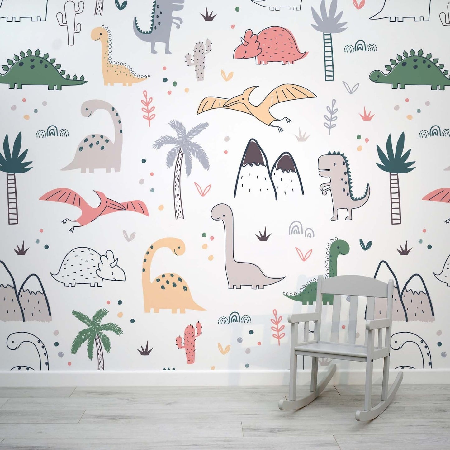 Papel para paredes Mosaico jurassico