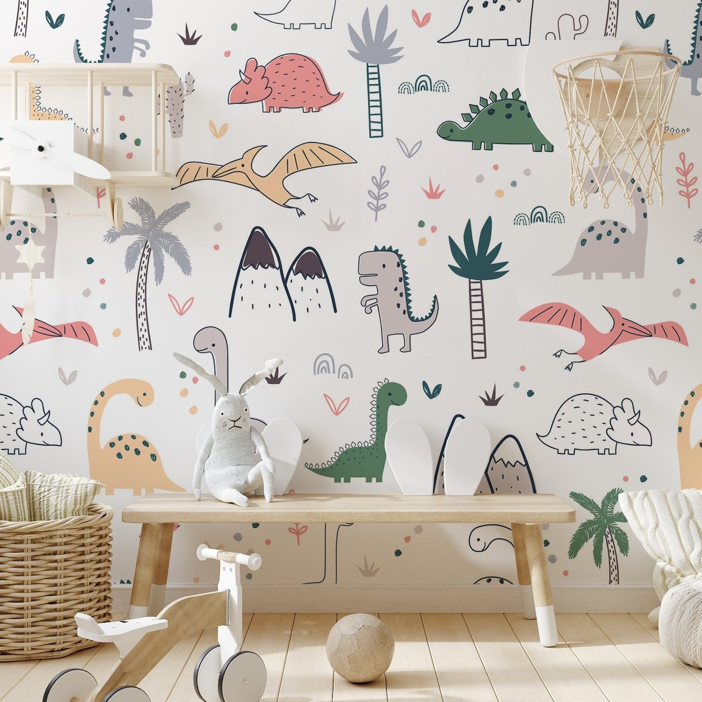 Papel para paredes Mosaico jurassico