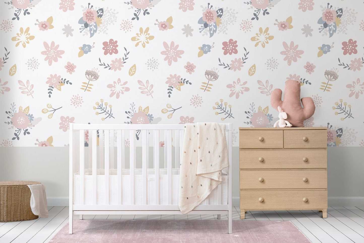 Papel para paredes Flores Mosaico 2