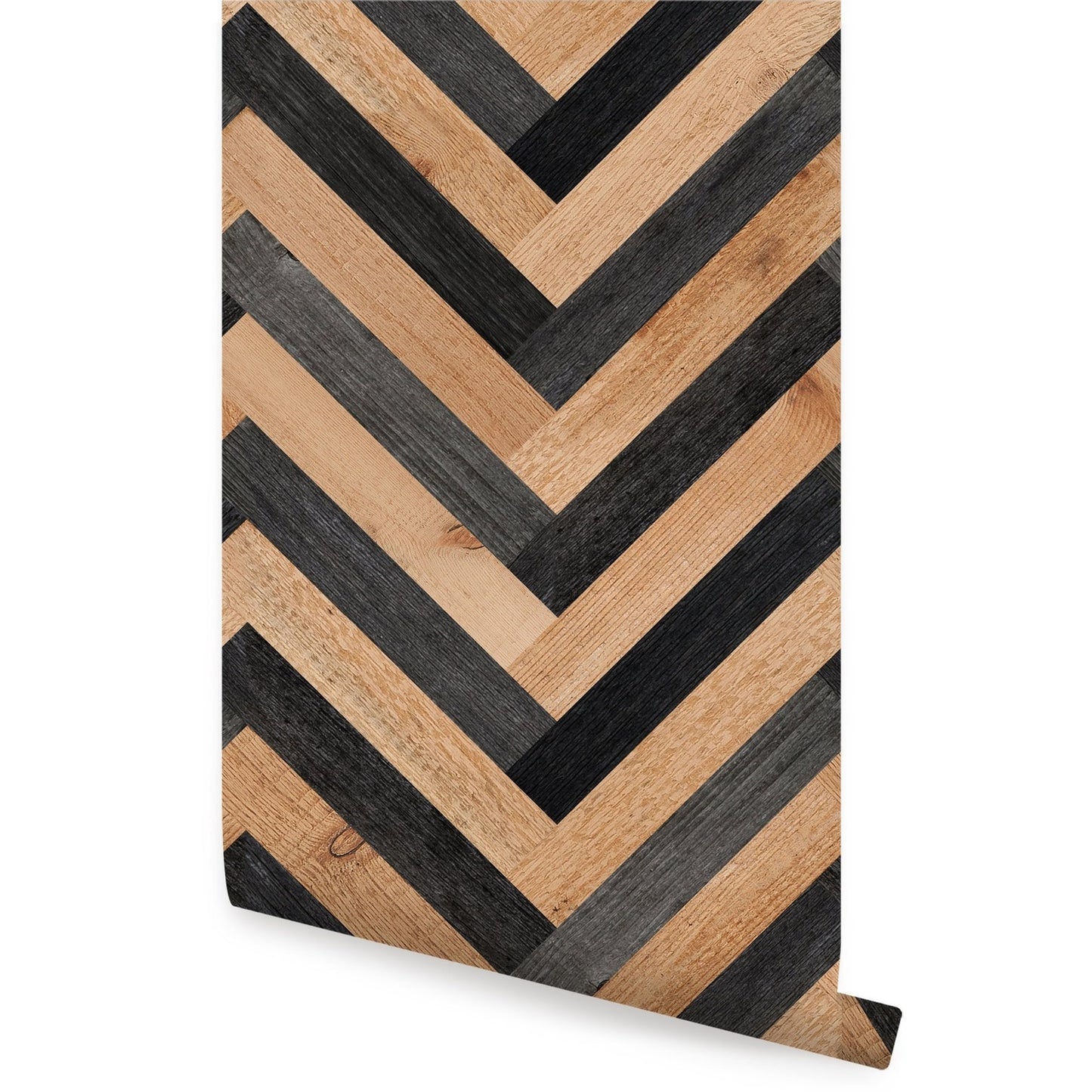 Papel para paredes triangulos de textura de madera