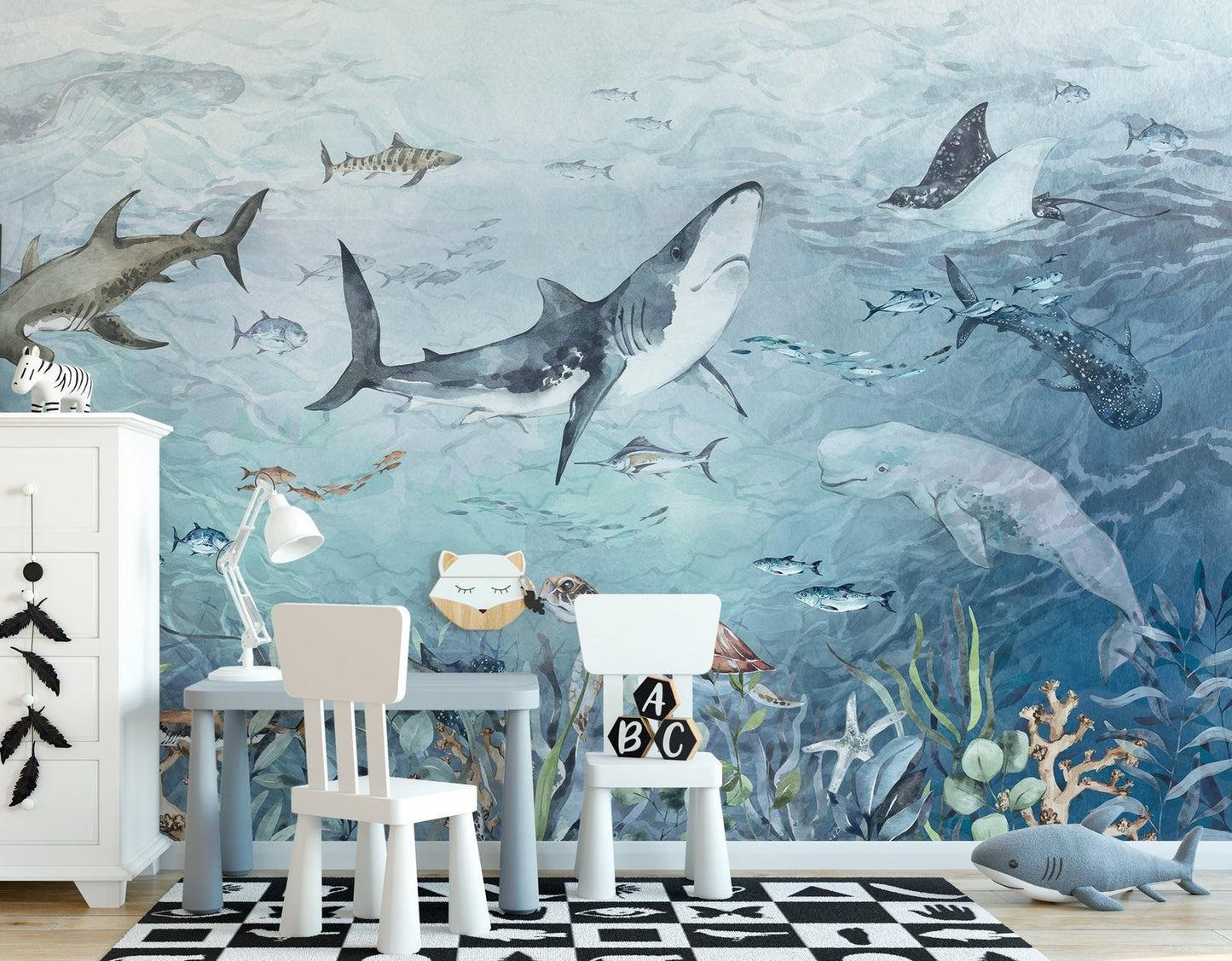 Papel para paredes Fondo Marino mar