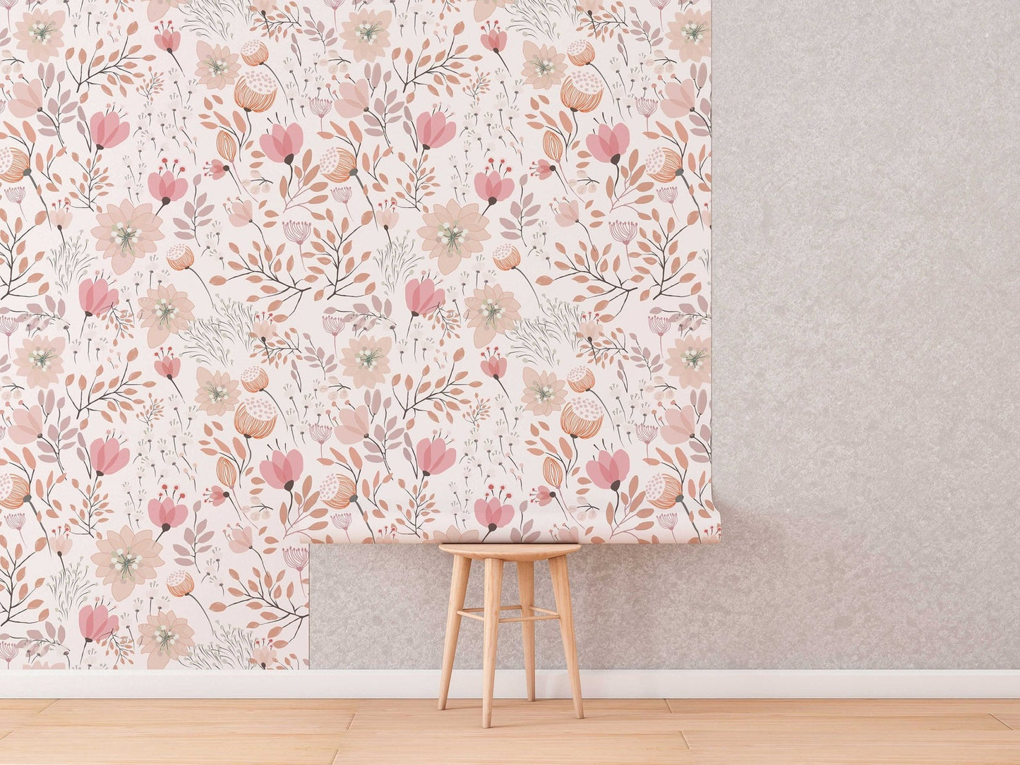 Papel para paredes Flores Mosaico 10