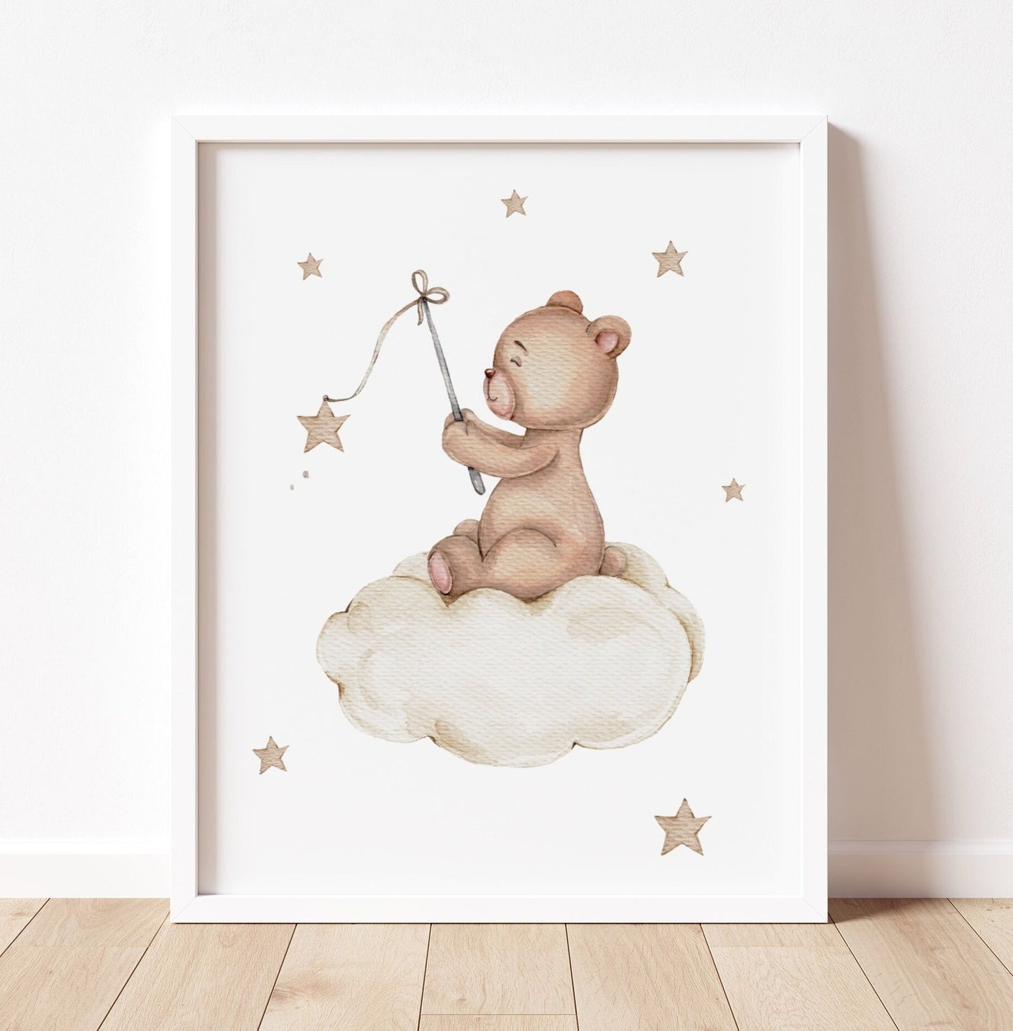 Cuadros Decorativos infantiles Modernos Osos en nube