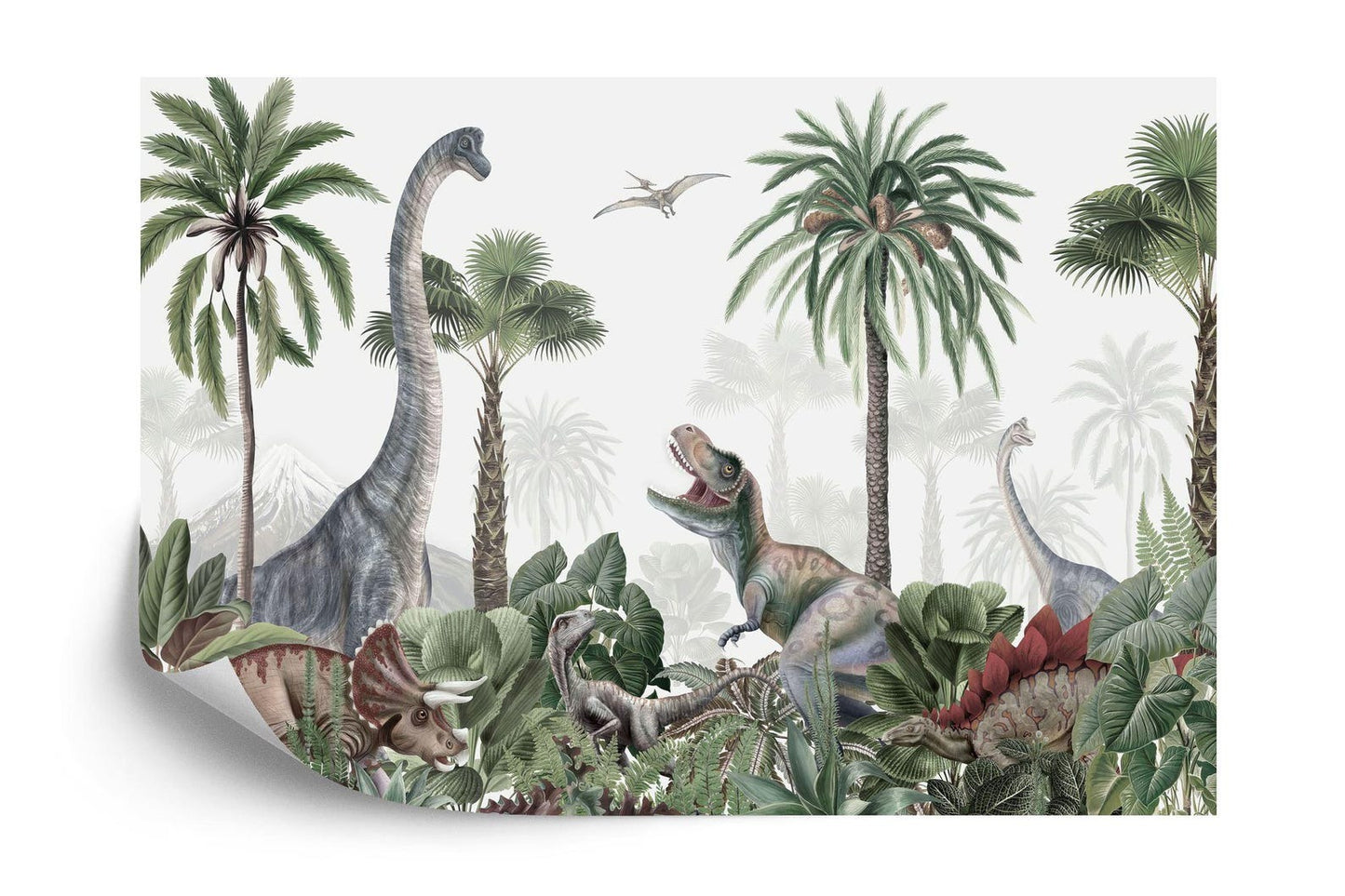 Papel para paredes Jungla jurassica 2