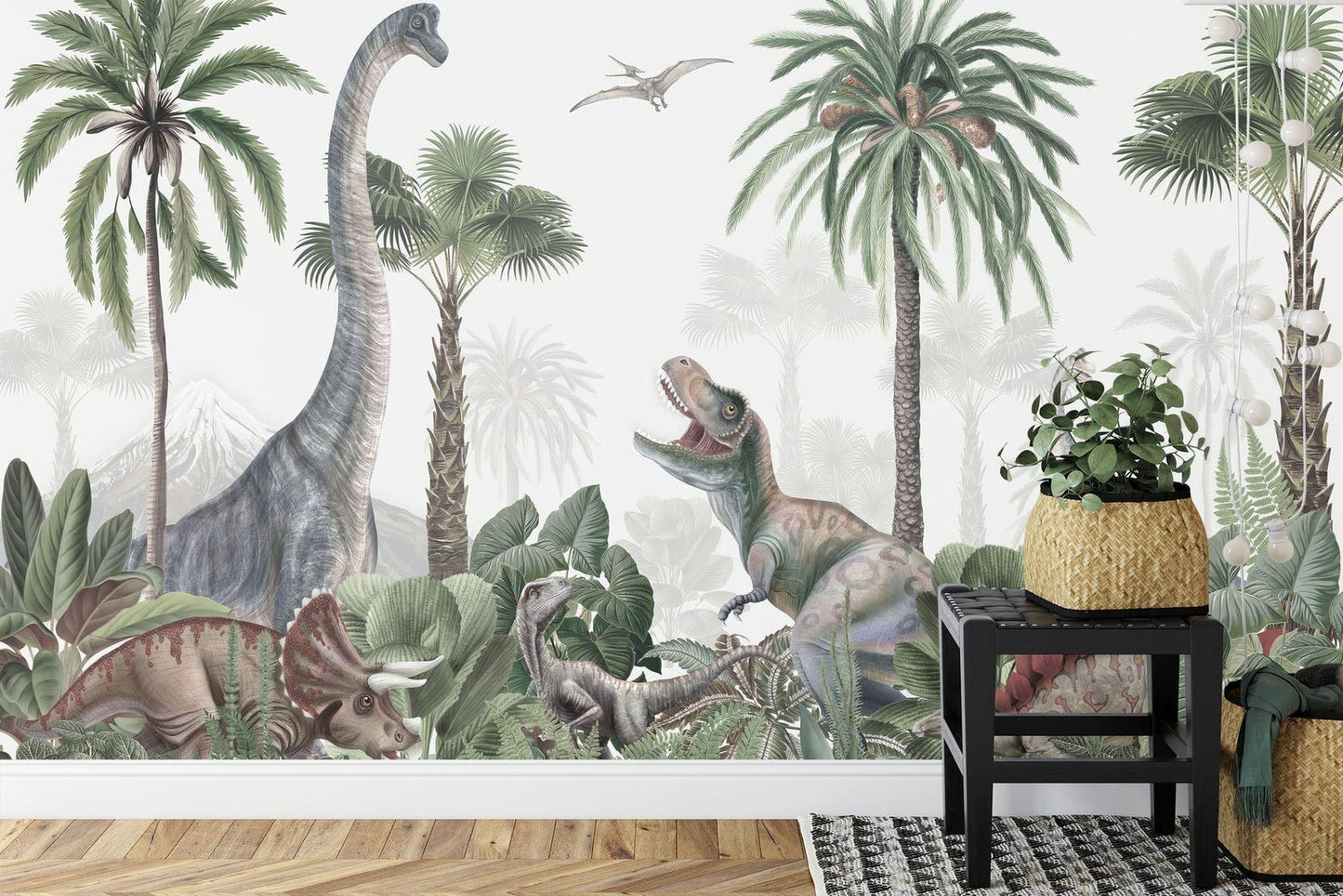 Papel para paredes Jungla jurassica 2