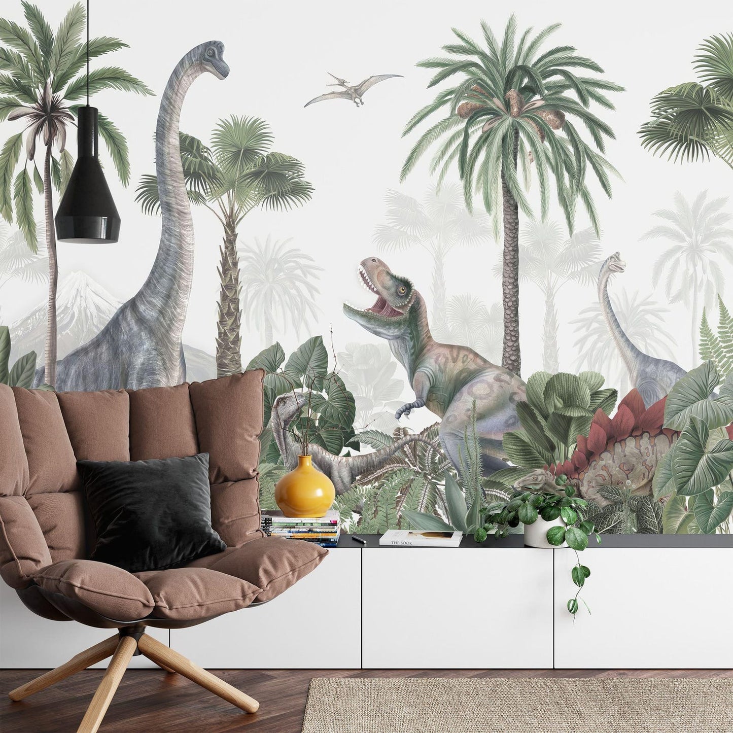 Papel para paredes Jungla jurassica 2