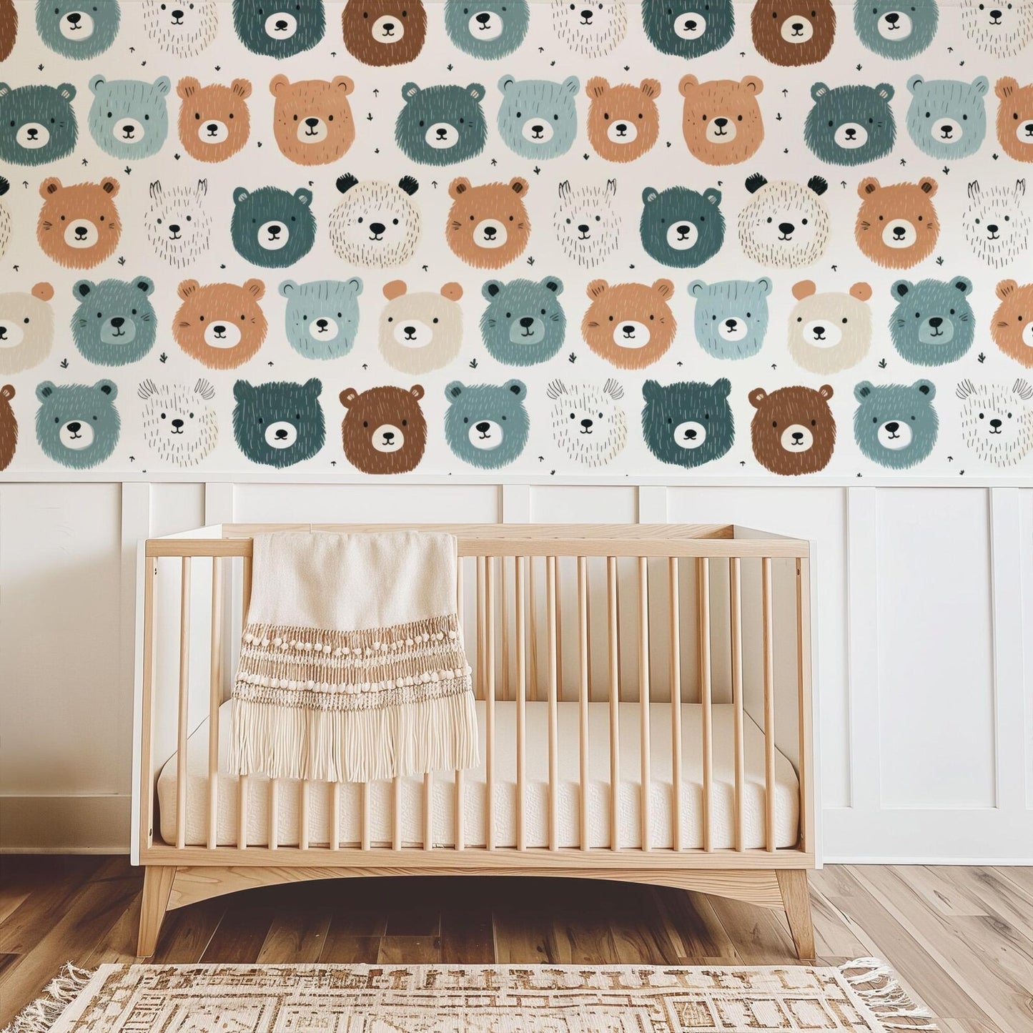 Papel para paredes Osos Mosaico 2