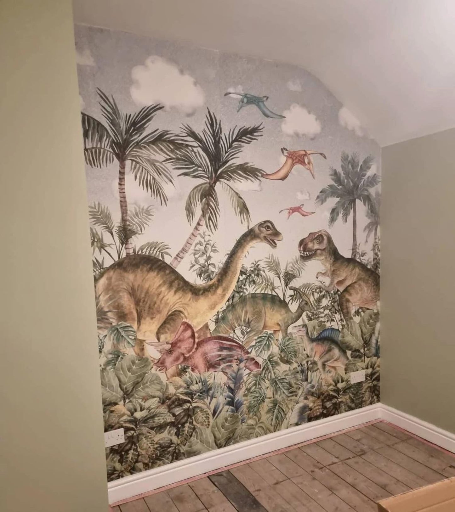 Papel para paredes Jungla jurassica