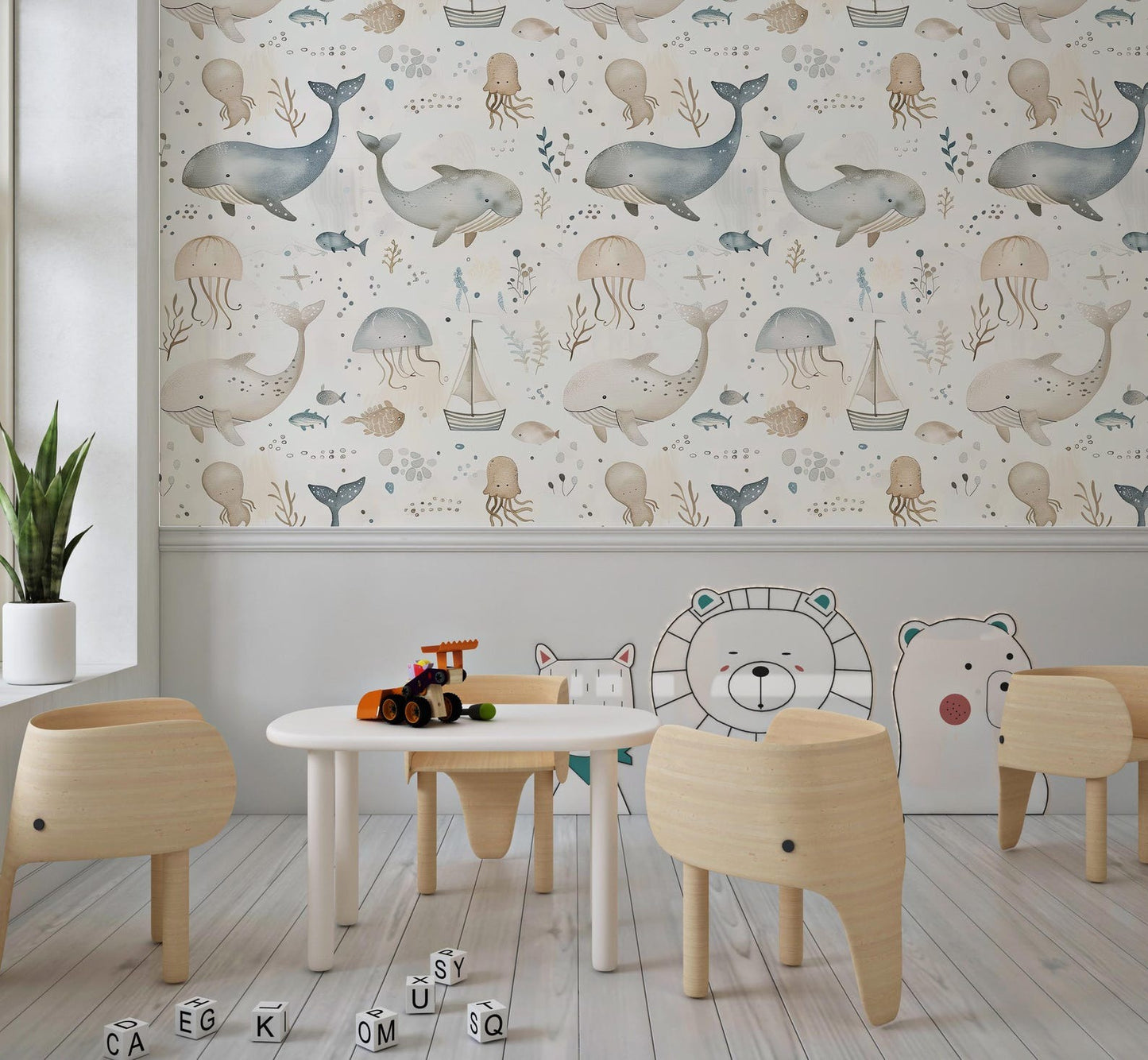 Papel para paredes Mosaico marino