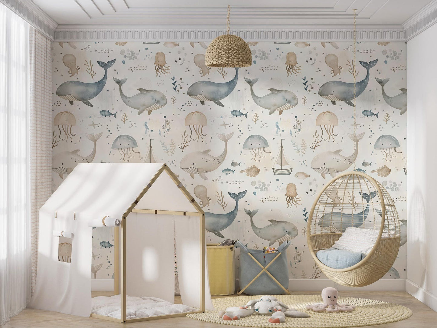 Papel para paredes Mosaico marino
