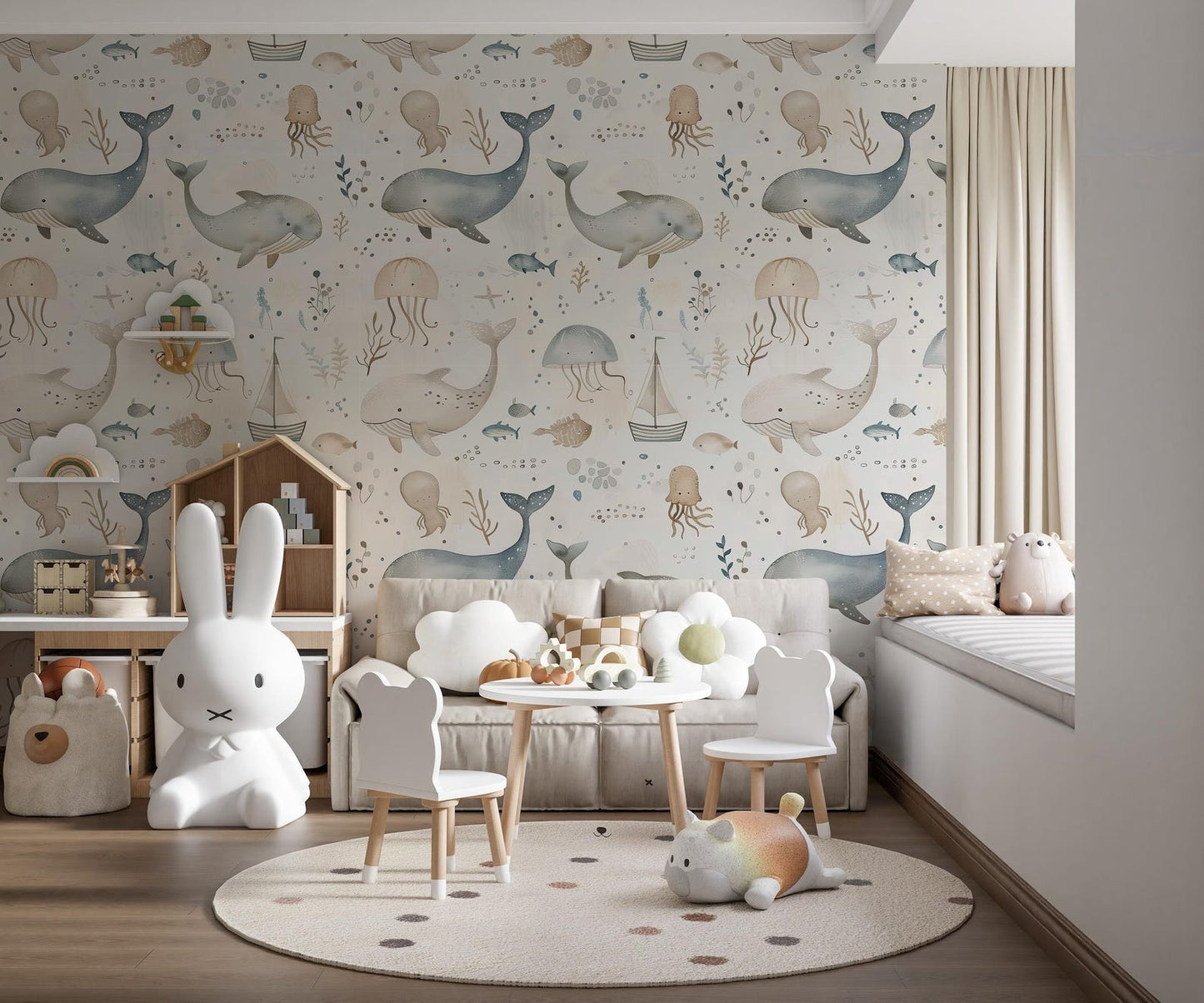 Papel para paredes Mosaico marino