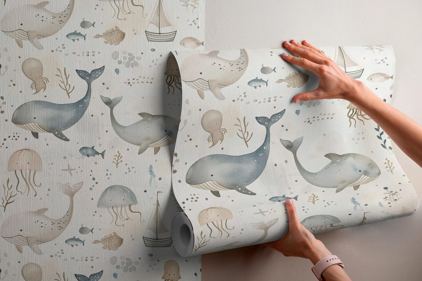 Papel para paredes Mosaico marino