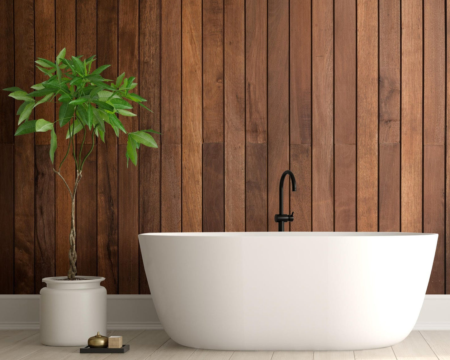 Papel para paredes tablas de madera