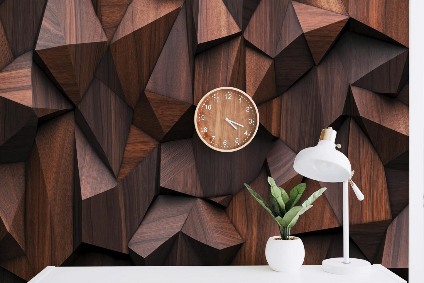 Papel para paredes Madera 3D 2