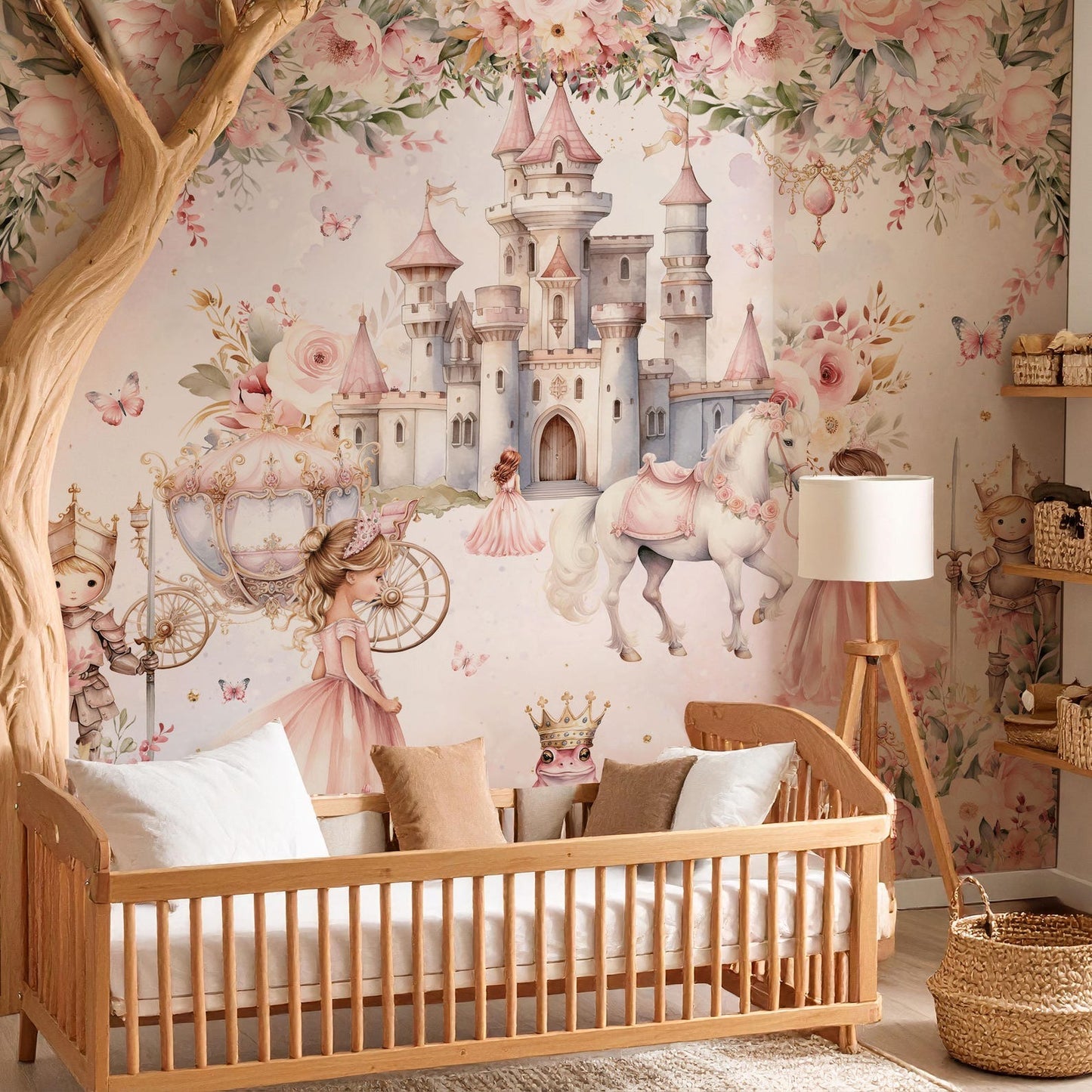 Papel para paredes Princesa castillos con principe